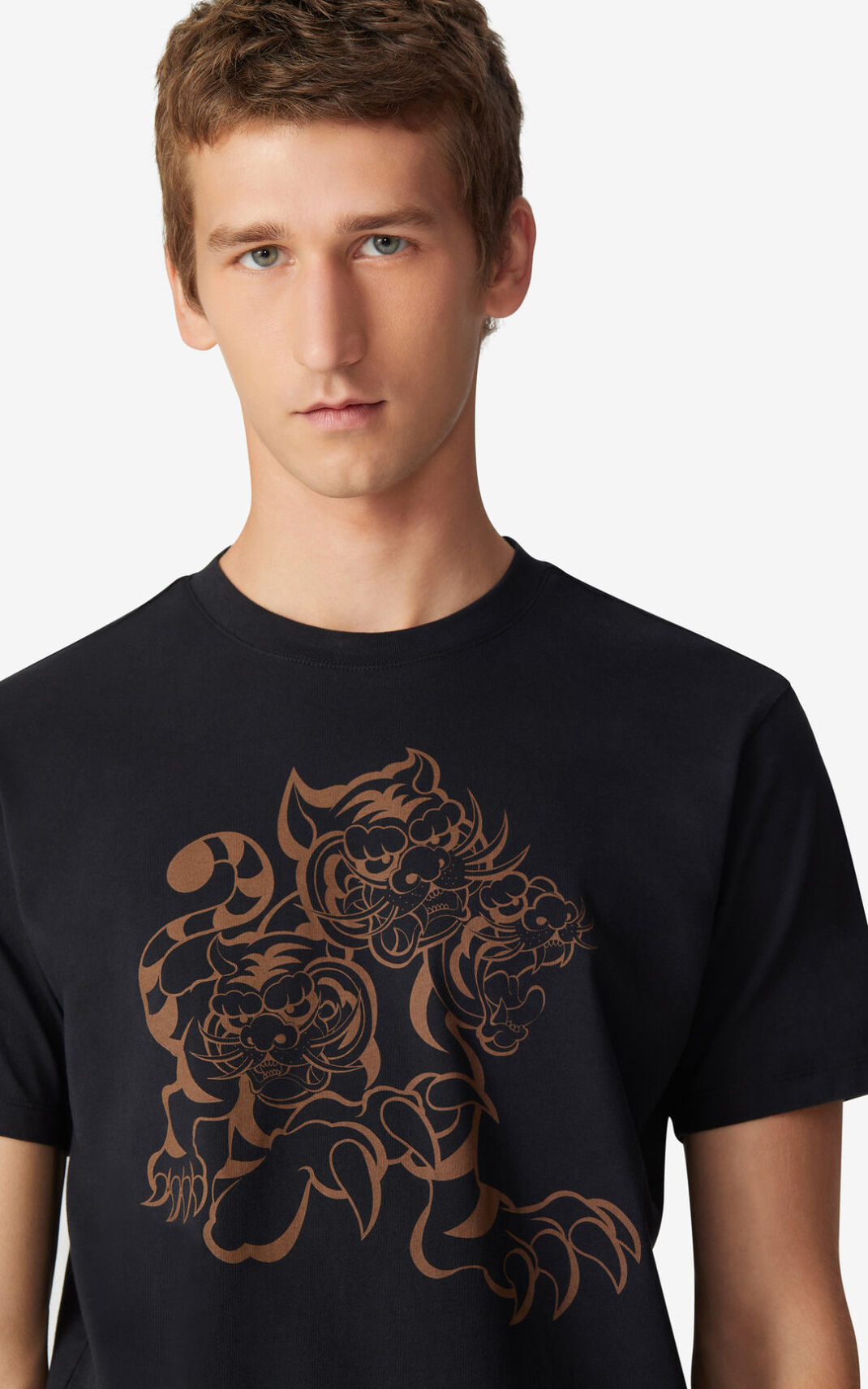 Camisetas Kenzo x KANSAIYAMAMOTO Three Tigers Hombre Negras - SKU.5787360